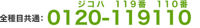 0120-119110|全種目共通